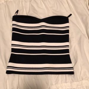 Babaton striped tube top